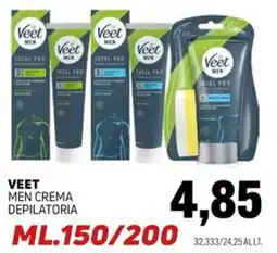 Emporio Amato Veet men crema depilatoria offerta
