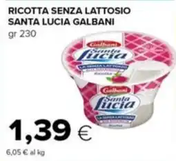 Tigre Ricotta senza lattosio Santa Lucia Galbani offerta