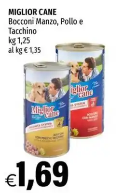 Hurrà Miglior cane Bocconi Manzo, Pollo e Tacchino offerta