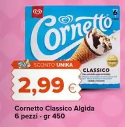 Tigre Cornetto Classico Algida offerta