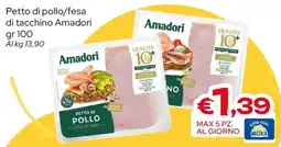 MAX Supermercati Petto di pollo Amadori offerta
