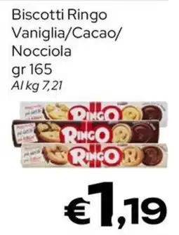 MAX Supermercati Biscotti Ringo Vaniglia/Cacao/Nocciola offerta