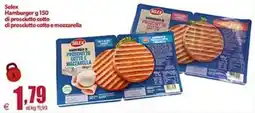 Elite Selex hamburger di prosciutto cotto e mozzarella offerta