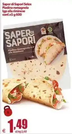 Elite Saper di Sapori Selex Piadina romagnola IGP alla riminese offerta