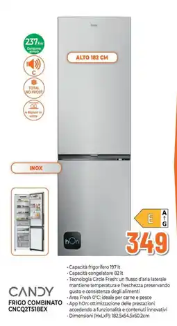 Extracoop Candy frigo combinato CNCQ2T518EX offerta