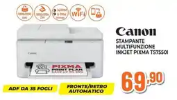 Extracoop Canon stampante multifunzione inkjet pixma ts7550i offerta