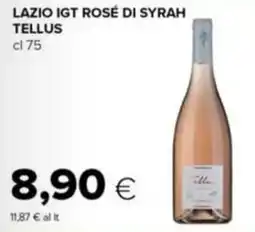 Tigre Lazio IGT Rosé di Syrah Tellus offerta