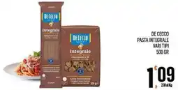 Vibian De Cecco pasta integrale offerta