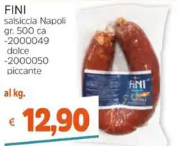 Stop&Shop FINI salsiccia Napoli offerta