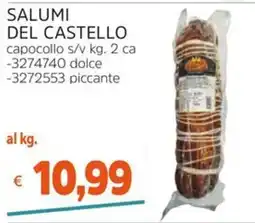 Stop&Shop Salumi del Castello capocollo offerta