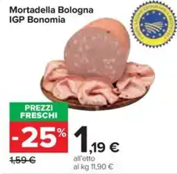 Carrefour Iper Mortadella Bologna IGP Bonomia offerta