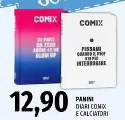 Emi Supermercati Panini diari Comix e calciatori offerta