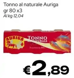 MAX Supermercati Tonno al naturale Auriga offerta