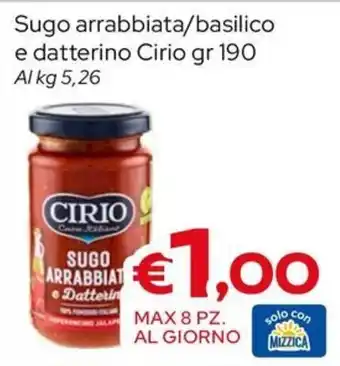 Sugo arrabbiata Cirio