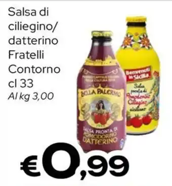 Salsa di ciliegino datterino Fratelli Contorno