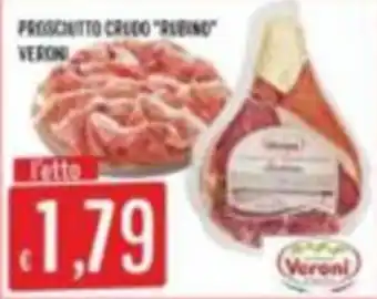 Prosciutto crudo "Rubino" Veroni