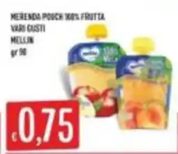 Mercadò Merenda pouch 100% frutta vari gusti Mellin offerta