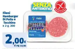 Sigma Fileni Hamburger Di Pollo e Tacchino offerta