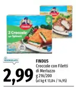 Emi Supermercati Findus Crocchette con Filetti di Merluzzo offerta