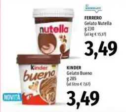 Emi Supermercati Ferrero Gelato Nutella offerta