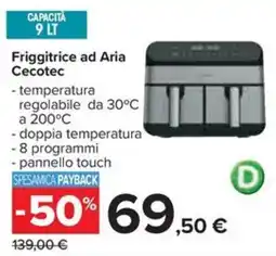 Carrefour Iper Friggitrice ad Aria Cecotec offerta