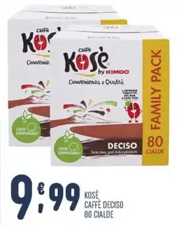 Gruppo Pascar Kosè Caffè Deciso offerta