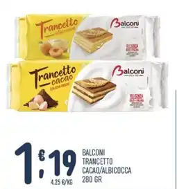 Gruppo Pascar Balconi Trancetto cacao/albicocca offerta