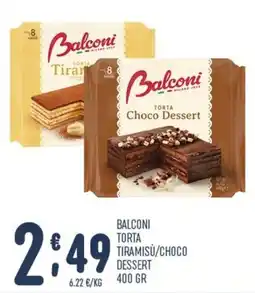 Gruppo Pascar Balconi torta tiramisù/choco dessert offerta