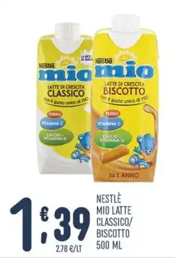 Gruppo Pascar Nestlé mio latte classico/biscotto offerta