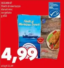 MEGA OCEAN47 filetti di merluzzo dorati msc offerta