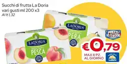 MAX Supermercati Succhi di frutta La Doria offerta