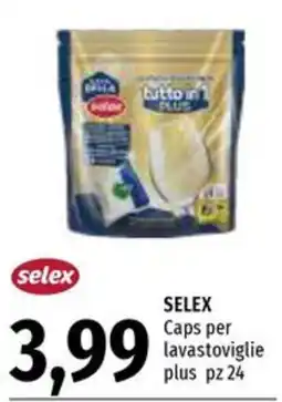 Emi Supermercati SELEX Caps per lavastoviglie plus offerta