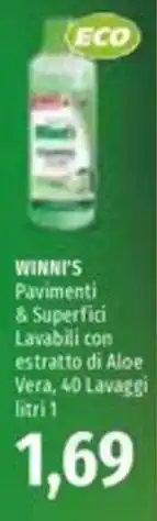 Emi Supermercati Winni's Pavimenti & Superfici Lavabili con estratto di Aloe Vera offerta