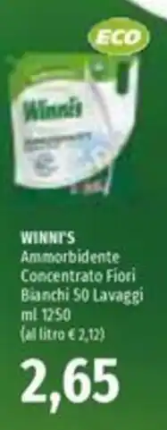 Emi Supermercati Winni's Ammorbidente Concentrato Fiori Bianchi offerta