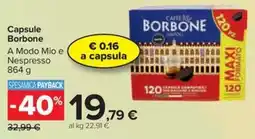 Carrefour Iper Capsule Borbone offerta