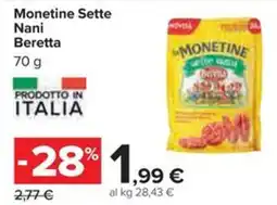 Carrefour Iper Monetine Sette Nani Beretta offerta