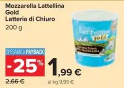 Carrefour Iper Mozzarella Lattellina Gold offerta