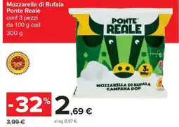 Carrefour Iper Mozzarella di Bufala Ponte Reale offerta