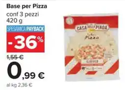 Carrefour Iper Base per Pizza Casa Mia Piada offerta