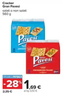 Carrefour Iper Cracker Gran Pavesi offerta