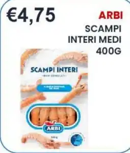 Caramico Scampi interi Arbi offerta