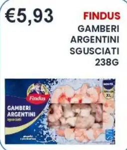 Caramico Findus Gamberi Argentini sgusciati offerta