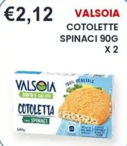 Caramico Valsòia cotoletta con spinaci offerta