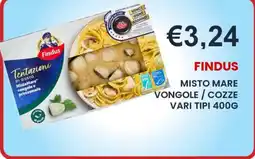 Caramico Findus Tentazioni di gusto MistoMare vongole e prezzemolo offerta
