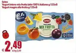 Elite Selex Yogurt magro mix frutta offerta