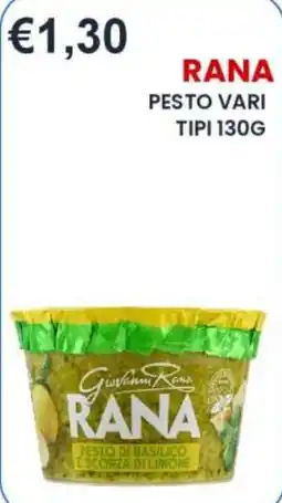 Caramico Rana pesto di basilico e scorza di limone offerta