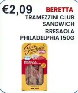 Caramico Beretta tramezzini club sandwich bresaola offerta