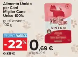 Carrefour Iper Alimento Umido per Cani Miglior Cane Unico 100% offerta