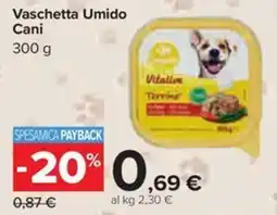 Carrefour Iper Vaschetta Umido Cani offerta
