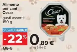 Carrefour Iper Alimento per cani Cesar offerta